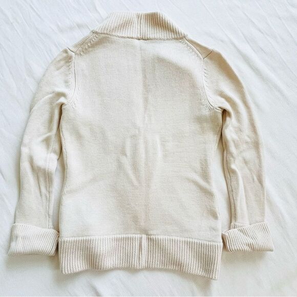 Ann Taylor Womens Cardigan Vneck Rare Merino Wool Button Casual Career Top Small - Picture 4 of 4